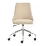 CADEIRA HOME OFFICE DANDY - BEGE/CROMADO - Foto 2