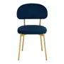 CADEIRA DE JANTAR DAISY - OURO/GALAXY BLUE - Foto 2