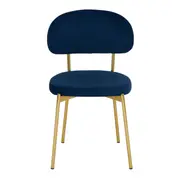 CADEIRA DE JANTAR DAISY - OURO/GALAXY BLUE - Foto 2