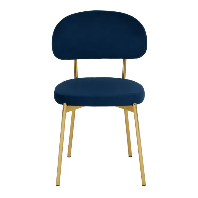 CADEIRA DE JANTAR DAISY - OURO/GALAXY BLUE - Foto 2