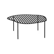 MESA DE CENTRO VAZADA 61 CM X 50 CM PINGO - PRETO - Foto 2
