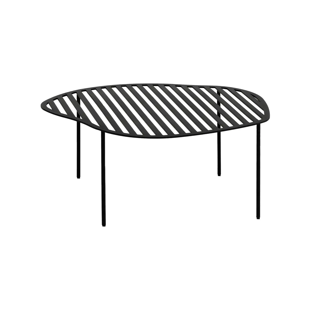 MESA DE CENTRO VAZADA 61 CM X 50 CM PINGO - PRETO - Foto 2