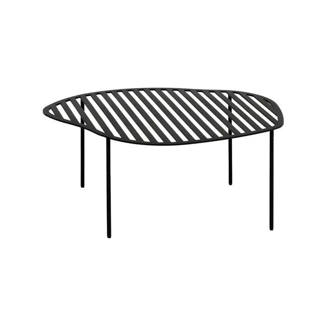 MESA DE CENTRO VAZADA 61 CM X 50 CM PINGO - PRETO - Foto 2