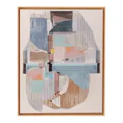 QUADRO 40 CM X 50 CM CREATE - NATURAL WASHED/MULTICOR - Foto 1