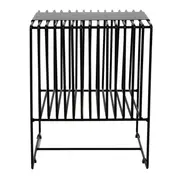 MESA LATERAL 40 CM X 42 CM TELMA - PRETO - Foto 4