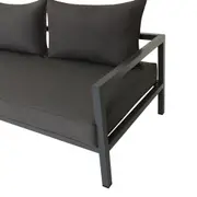 SOFÁ 2 LUGARES ESQ C/ ALMOFADAS MALTA - KONKRET/CINZA - Foto 6