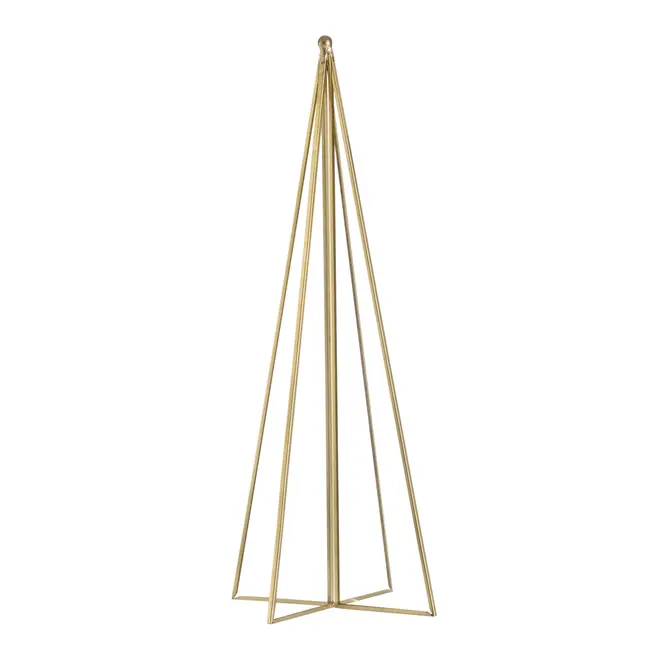 ADORNO ÁRVORE 30 CM NATAL ASTRAL - OURO/INCOLOR - Foto 2