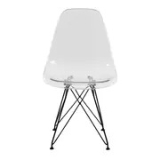 CADEIRA DE JANTAR EASY TOWER - PRETO/INCOLOR - Foto 2