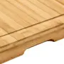 TÁBUA COM BANDEJA 47 CM X 30 CM BAMBOO - BAMBU/INOX - Foto 6