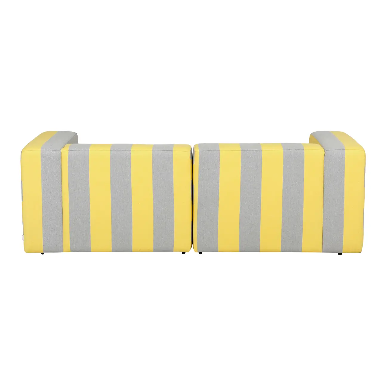 SOFÁ 3 LUGARES BIPARTIDO COM CHAISE LONGUE DIREITA TABLET - LIMÃO SICILIANO/CINZA - Foto 4
