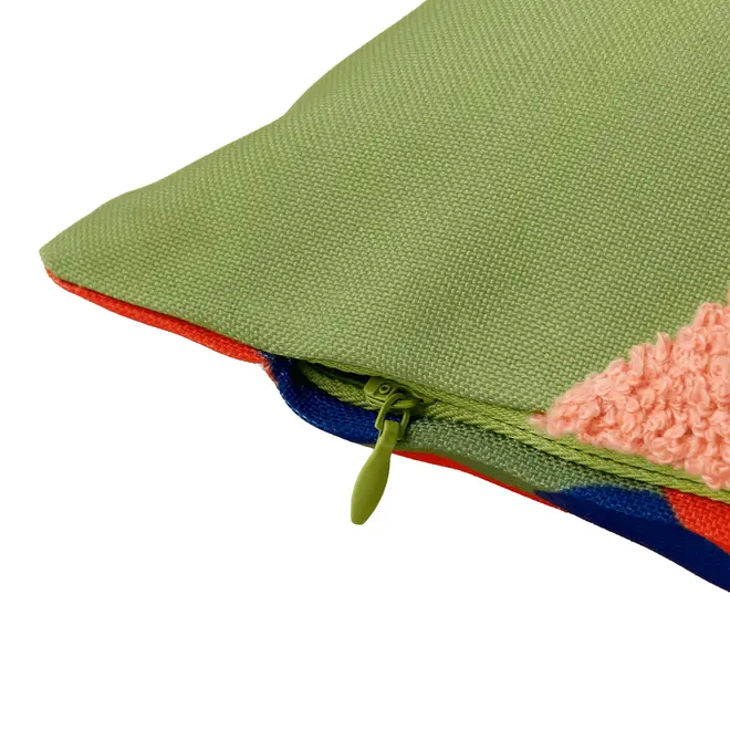 CAPA PARA ALMOFADA 50 CM X 30 CM MISTURINHA - VERDE/MULTICOR - Foto 4