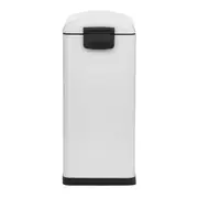 LIXEIRA COM PEDAL 40 L GIBBOUS - BRANCO BRILHANTE/INOX - Foto 9