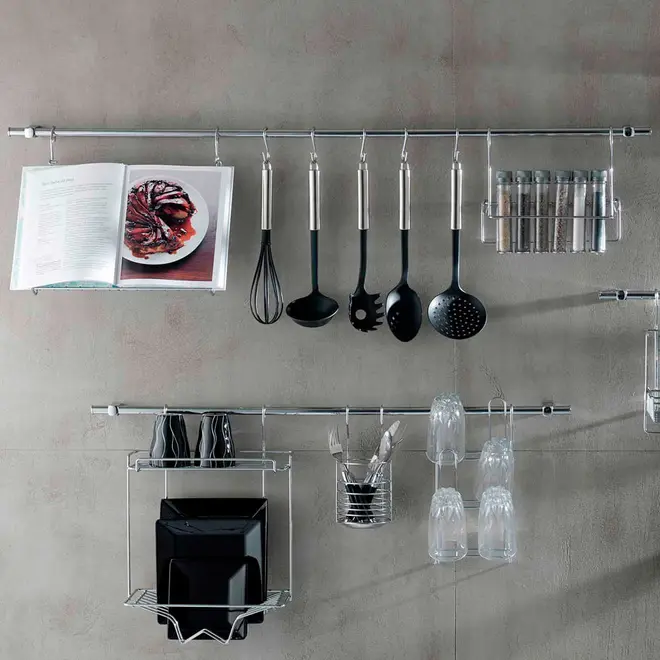 COLHER 34 CM ELLIP NYLON - PRETO/INOX - Foto 4