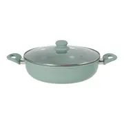 PANELA INDUÇÃO WOK COM TAMPA 28 CM CHEF - SÁLVIA/INCOLOR - Foto 1