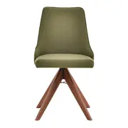 CADEIRA DE JANTAR GIRATÓRIA DANDY - MUSGO/NOZES - Foto 4
