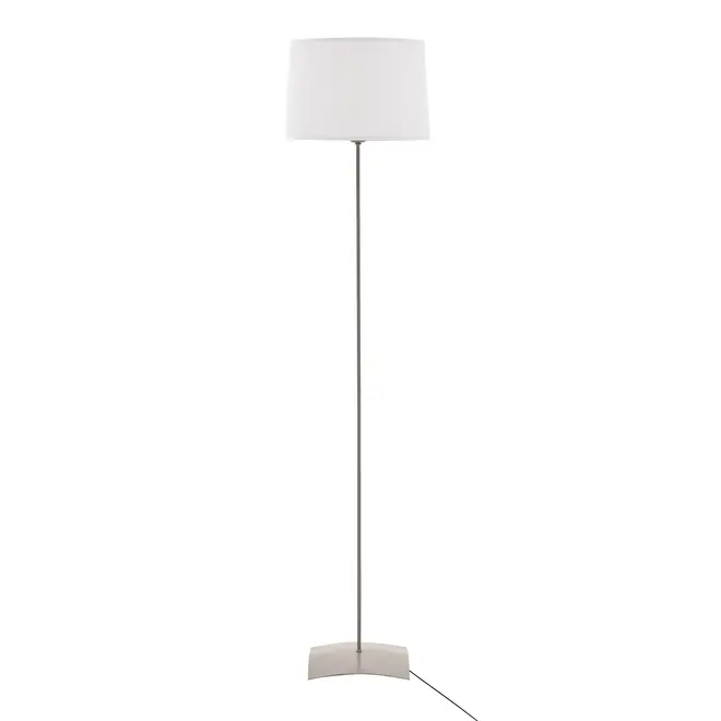 LUMINÁRIA DE CHÃO ALINE C/CÚPULA K - ARGILA/BRANCO - Foto 1