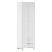 GUARDA-ROUPA INFANTIL 2 PORTAS/2 GAVETAS SWEET - BRANCO/PINUS NATURAL - Foto 24