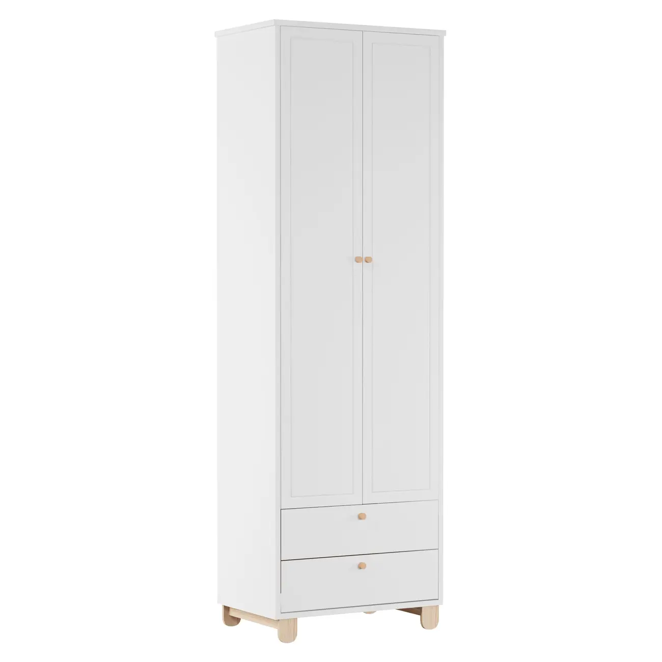 GUARDA-ROUPA INFANTIL 2 PORTAS/2 GAVETAS SWEET - BRANCO/PINUS NATURAL - Foto 24