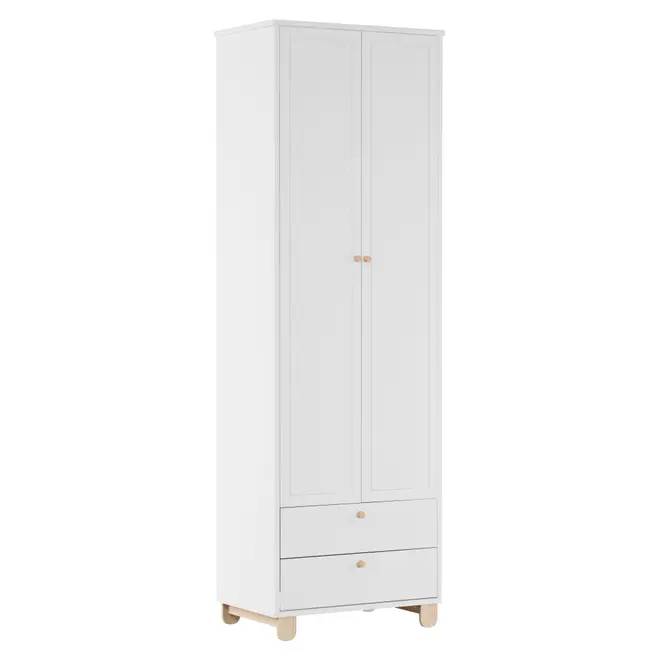 GUARDA-ROUPA INFANTIL 2 PORTAS/2 GAVETAS SWEET - BRANCO/PINUS NATURAL - Foto 24