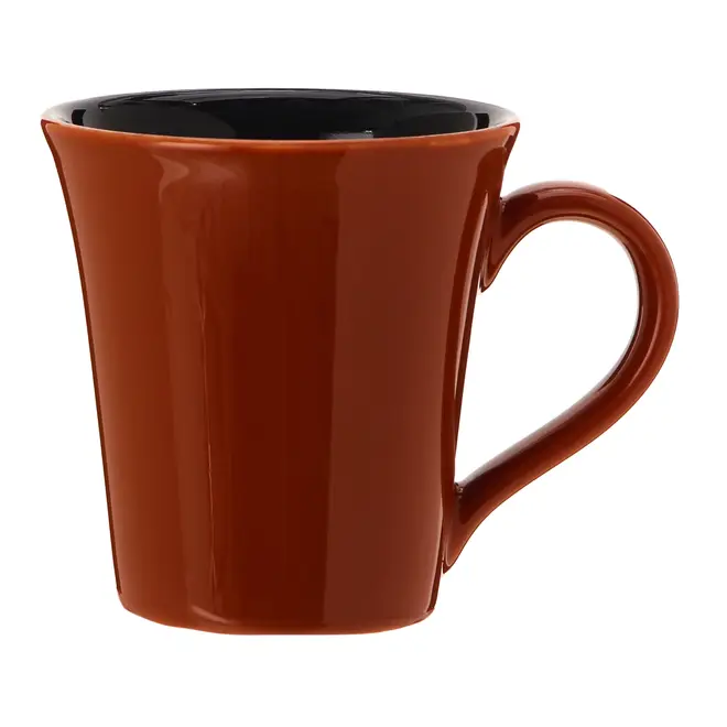 CANECA 330 ML DEGUSTO - TERRACOTA/PRETO - Foto 1