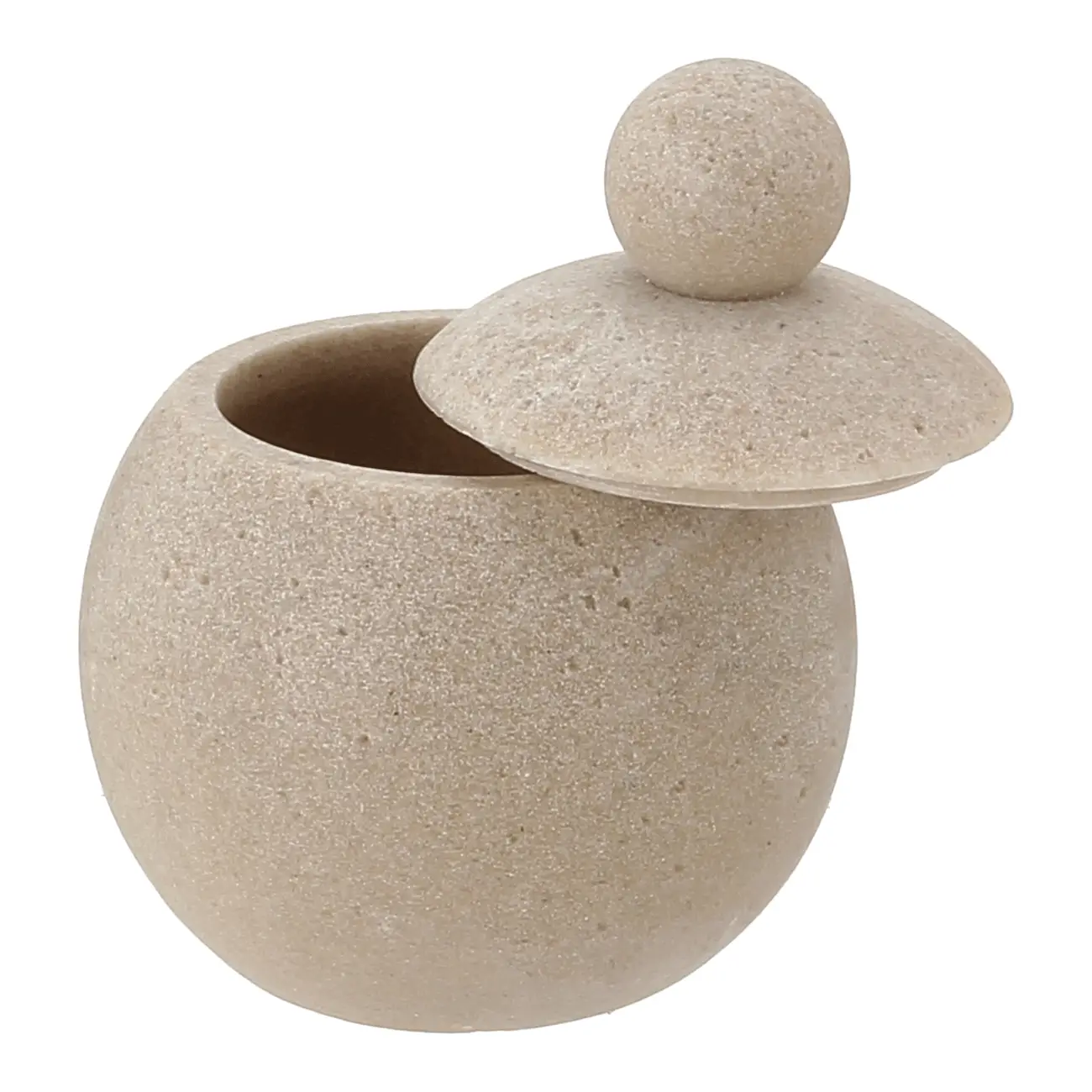 PORTA-ALGODÃO KESHI - BEGE/BRANCO - Foto 4