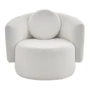 POLTRONA HAGNA - BOUCLÉ BRANCO - Foto 1