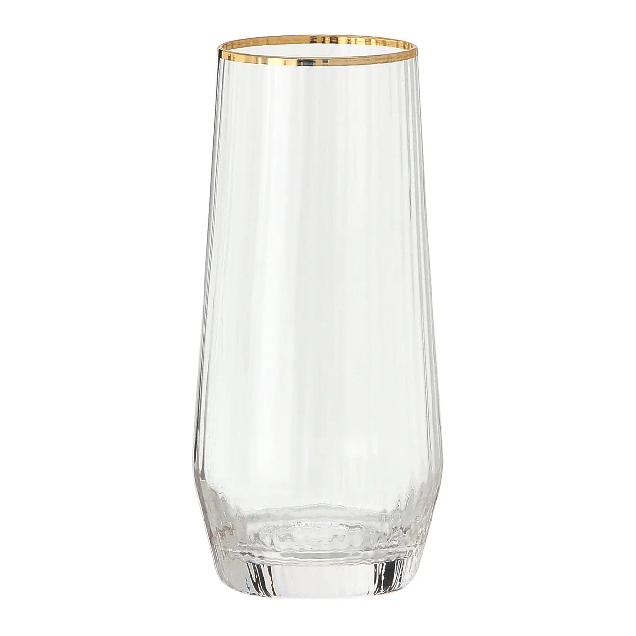 COPO LONG DRINK 400 ML RUTILO DOURADO - INCOLOR/DOURADO - Foto 1