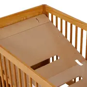 BERÇO COM PALHINHA 70 CM 2 EM 1 - BERÇO/MINICAMA PALHANDI - AMÊNDOA/NATURAL - Foto 18