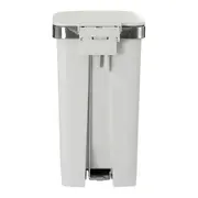LIXEIRA COM PEDAL 15 L DAY USE - BRANCO/INOX - Foto 9
