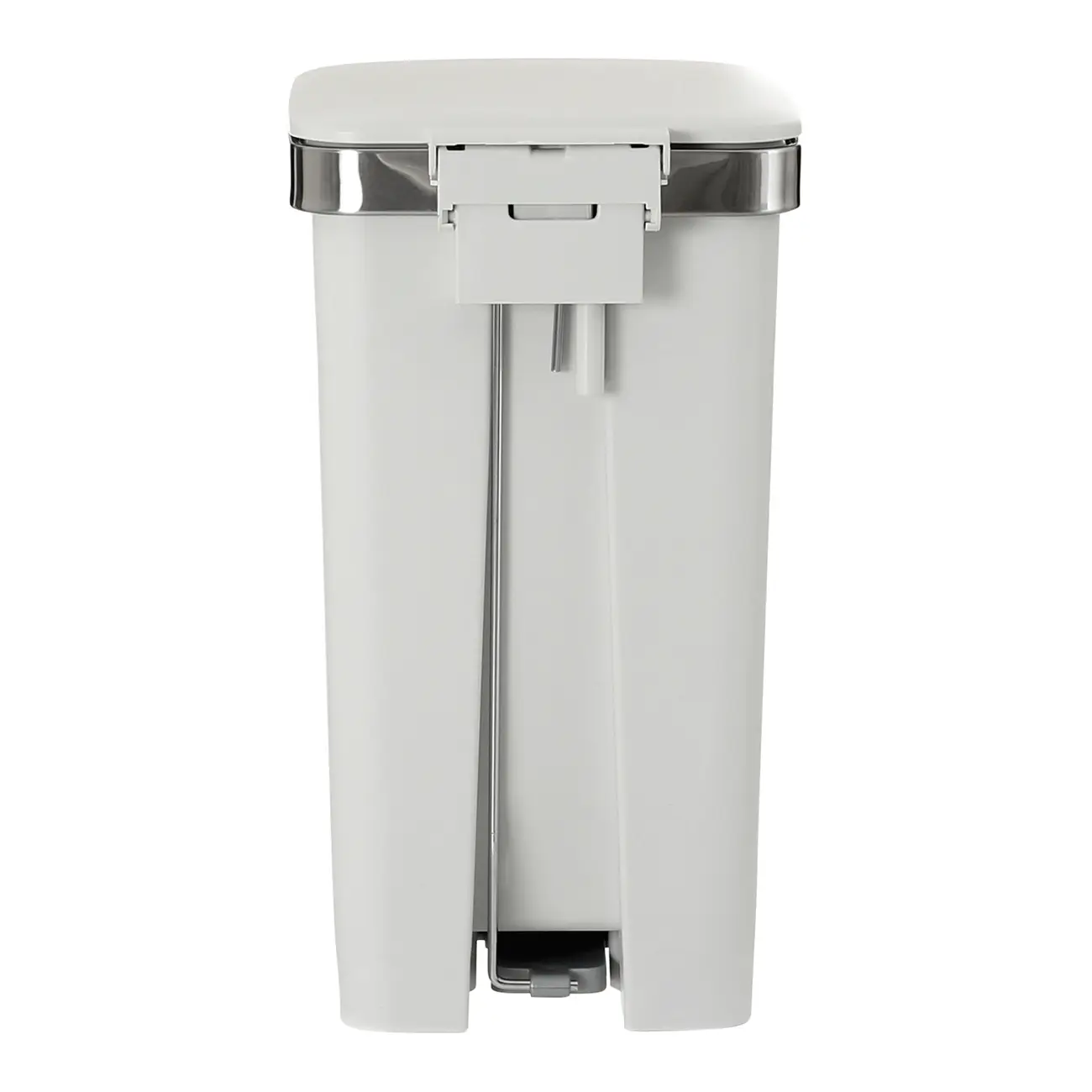 LIXEIRA COM PEDAL 15 L DAY USE - BRANCO/INOX - Foto 9