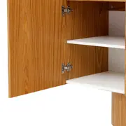 BUFFET 4 PORTAS 1,80 M X 47 CM ALLURE - FREIJÓ/FREIJÓ - Foto 8