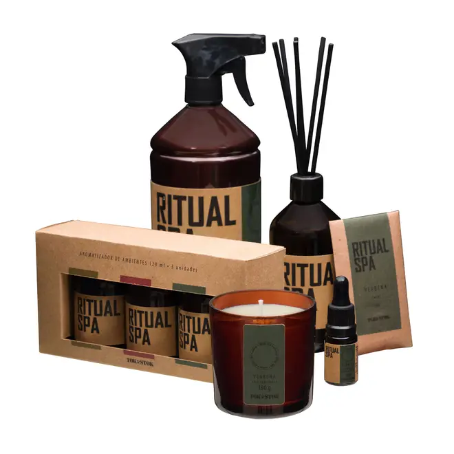VELA PERFUMADA POTE VERBENA RITUAL SPA - HANBAR/ENGLISH GREEN - Foto 8