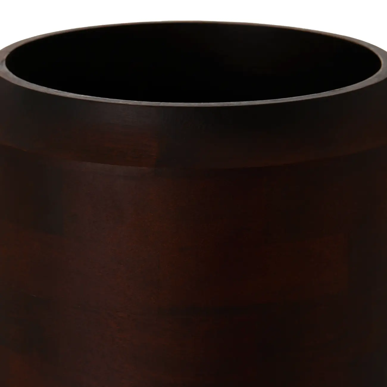 VASO DECORATIVO 20 CM BROMLEY - ENCERADO CASTANHO - Foto 4