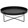 PRETO - MESA DE CENTRO REDONDA 70 CM PIRIZ
