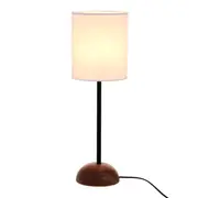 LUMINÁRIA DE MESA PILAR C/CUP R - NOZES/PRETO - Foto 1