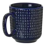 CANECA 300 ML TUDO OU TUDO - AZUL COBALTO/BRANCO - Foto 5