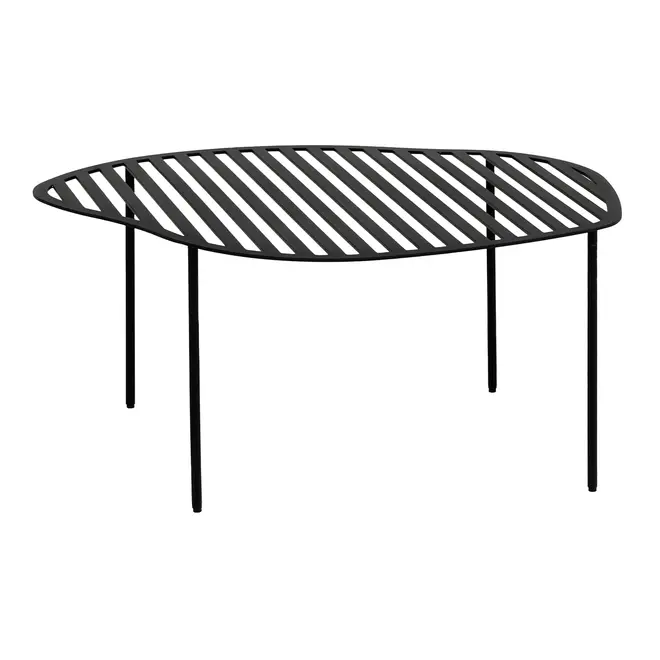 MESA DE CENTRO VAZADA 73 CM X 60 CM PINGO - PRETO - Foto 2