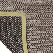 TAPETE 1,50 M X 2 M OKAPI - FIBRA CLARA/PRETO - Foto 3