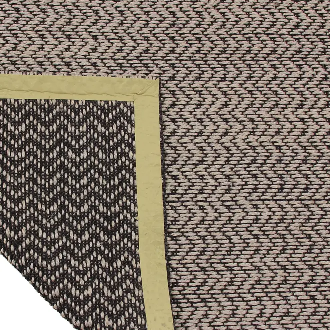 TAPETE 1,50 M X 2 M OKAPI - FIBRA CLARA/PRETO - Foto 3