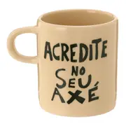 CANECA 300 ML SETE ERVAS AXÉ - ARGILA CRUA/VERDE - Foto 4