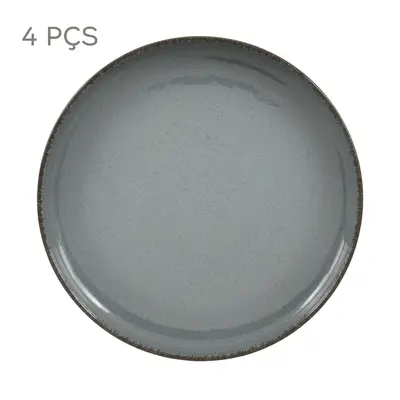 JOGO DE PRATOS RASOS C/4 PEÇAS MARURU