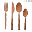 COBRE - FAQUEIRO 24 PEÇAS PARA 6 PESSOAS TAQUARA STEEL LUXY