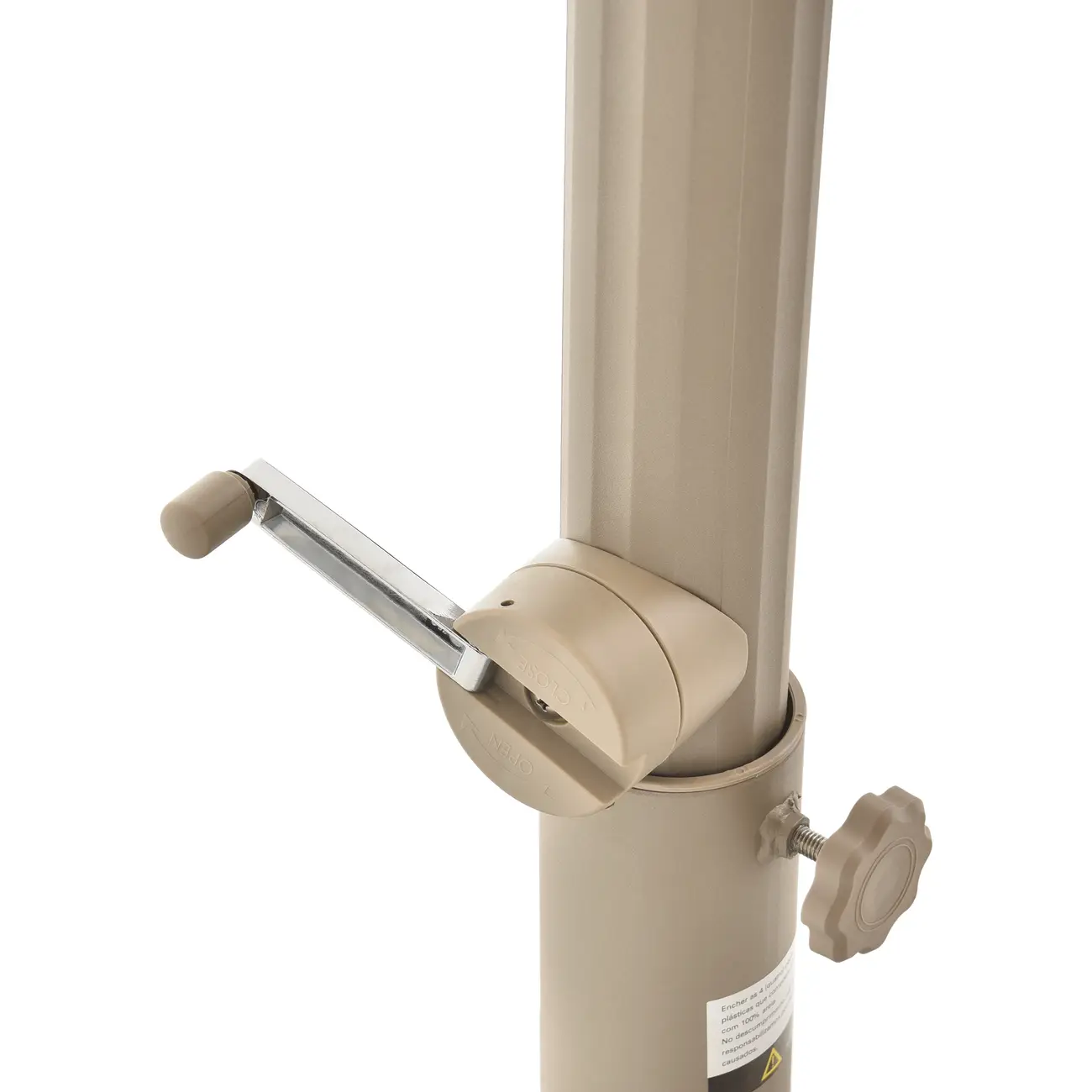 OMBRELONE LATERAL REDONDO 3,30 M MILUS - CAMELO/BEGE - Foto 6