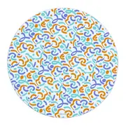 LUGAR AMERICANO 35 CM POP FUN - BRANCO/CORES CALEIDOCOLOR - Foto 1