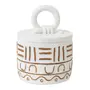CAIXA 15 CM X 15 CM X 20 CM LIWALE - BRANCO/CANELA DO CEILÃO - Foto 1