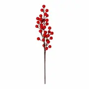 GALHO DECORATIVO PICK FRUTAS VERMELHAS 33 CM SANTA ROCKS - VERMELHO/MUSGO - Foto 2