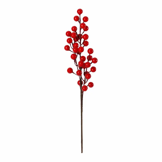 GALHO DECORATIVO PICK FRUTAS VERMELHAS 33 CM SANTA ROCKS - VERMELHO/MUSGO - Foto 2
