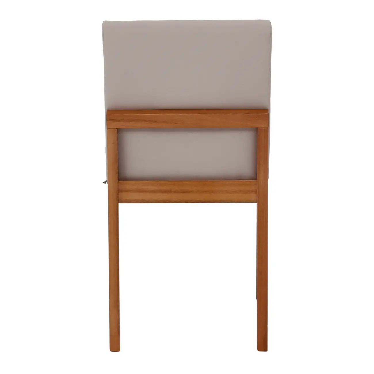 CADEIRA DE JANTAR FRAME - BEGE/NOZES - Foto 5