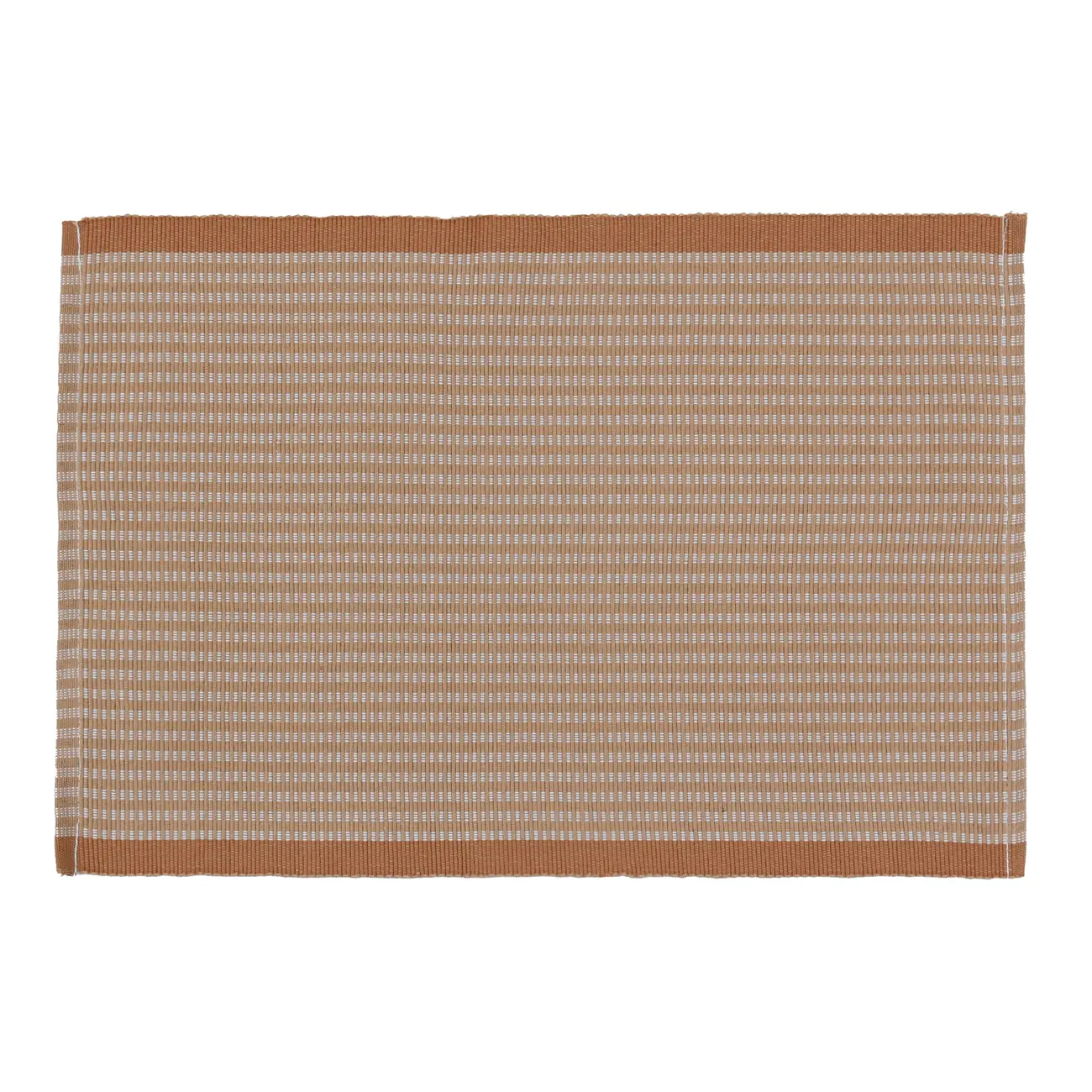 LUGAR AMERICANO 48 CM X 33 CM CONJUNTO COM 4 PEÇAS FURNAS - CASCA DE URUCUM/LATTE - Foto 1