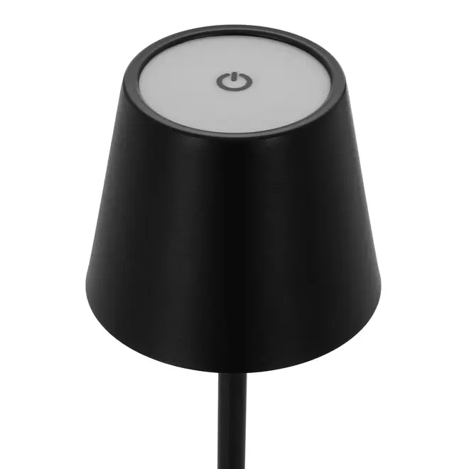 LUMINÁRIA DE MESA LED RECARREGÁVEL KROM - PRETO - Foto 7